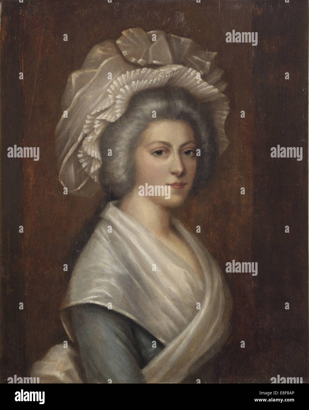 Madame Élisabeth at the Temple Prison. Artist: Kucharski, Alexandre (1741-1819) Stock Photo