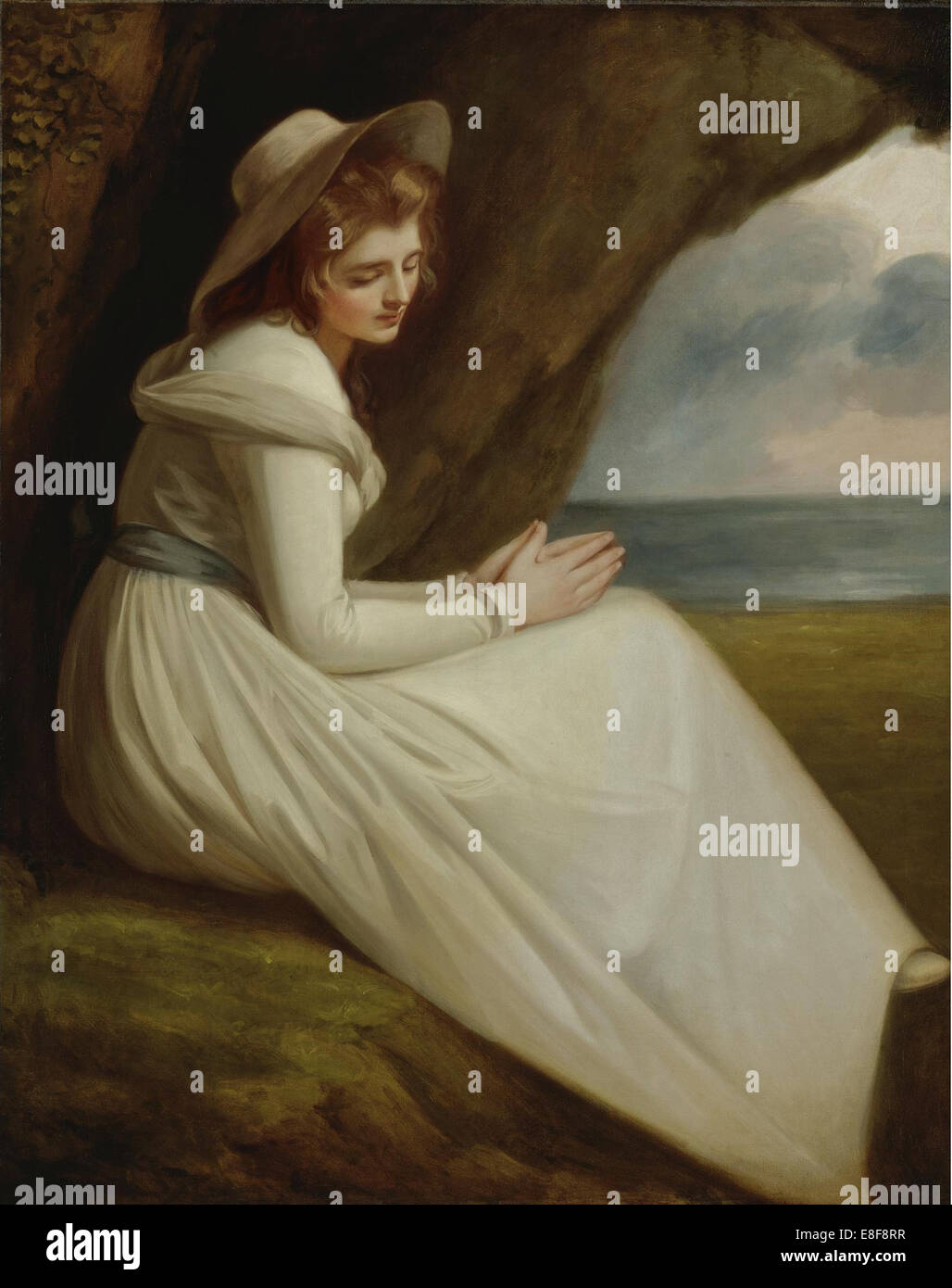 Emma, Lady Hamilton. Artist: Romney, George (1734-1802) Stock Photo