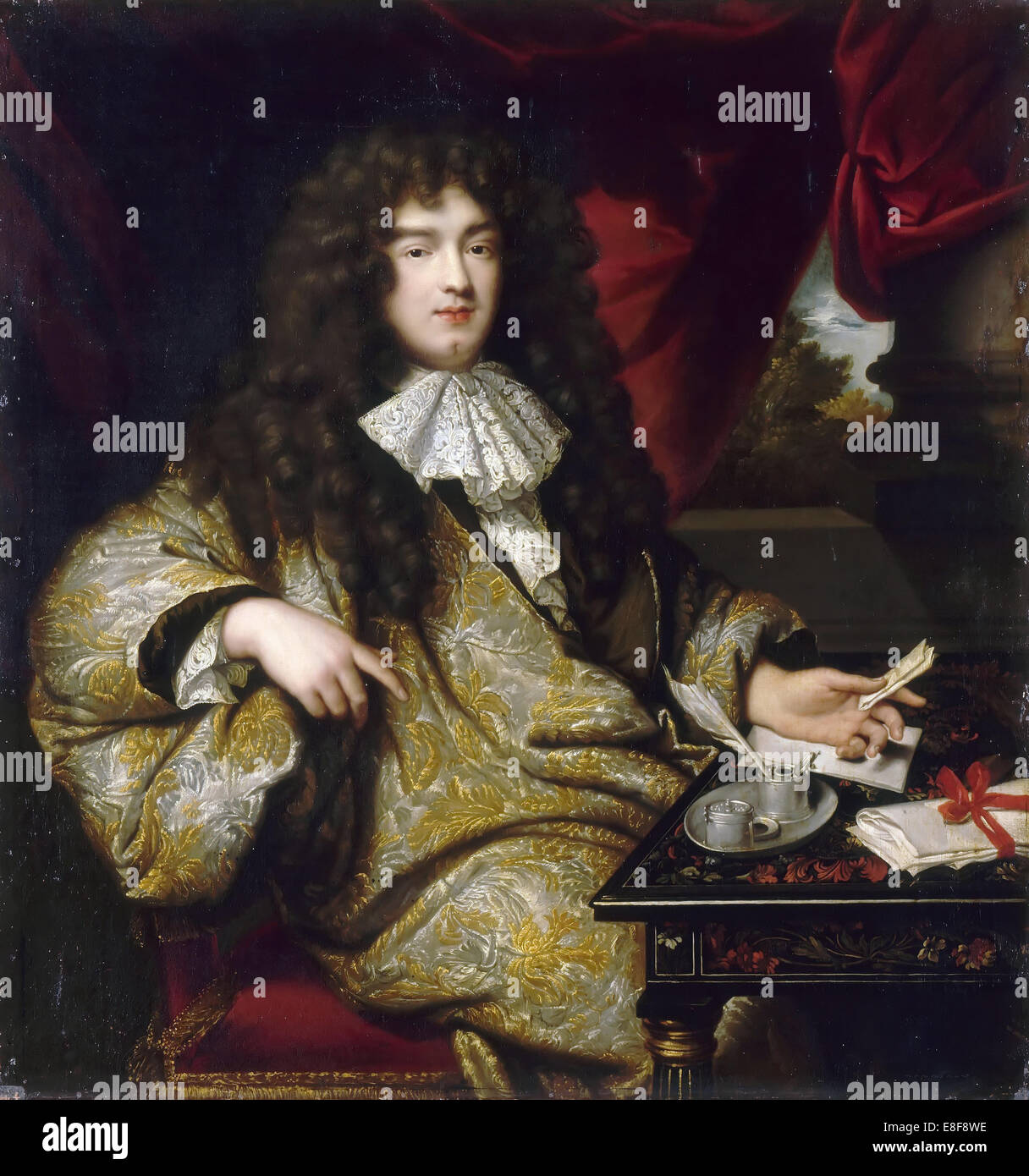 Jean-Baptiste Colbert, marquis de Seignelay (1651-1690). Artist: Nattier, Jean-Marc (1685-1766) Stock Photo