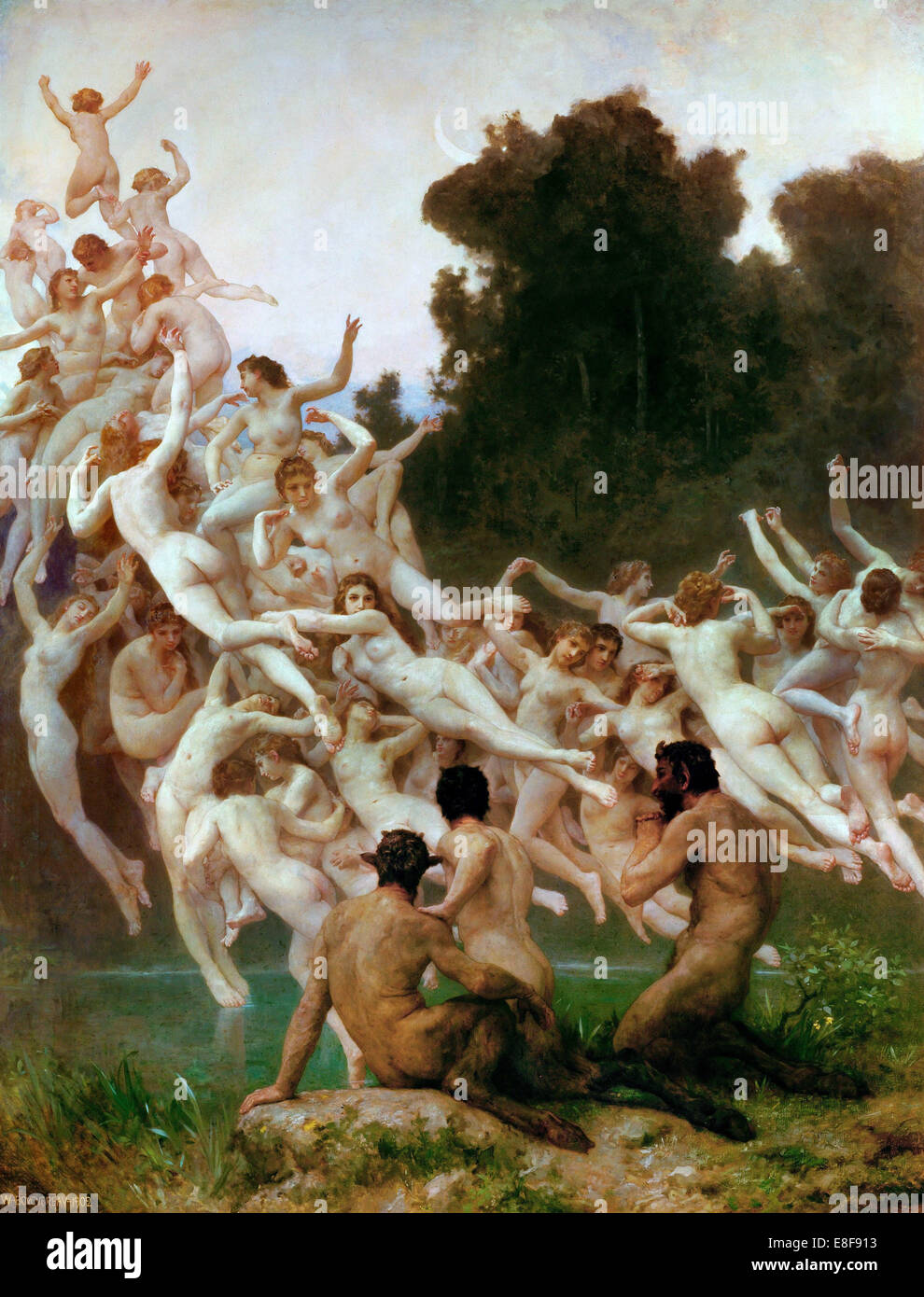 The Oreads (Les Oréades). Artist: Bouguereau, William-Adolphe (1825-1905) Stock Photo
