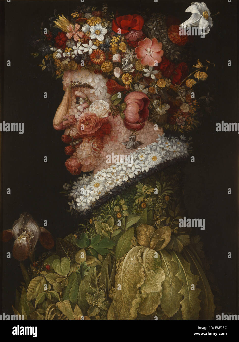 Spring (La Primavera). Artist: Arcimboldo, Giuseppe (1527-1593) Stock Photo