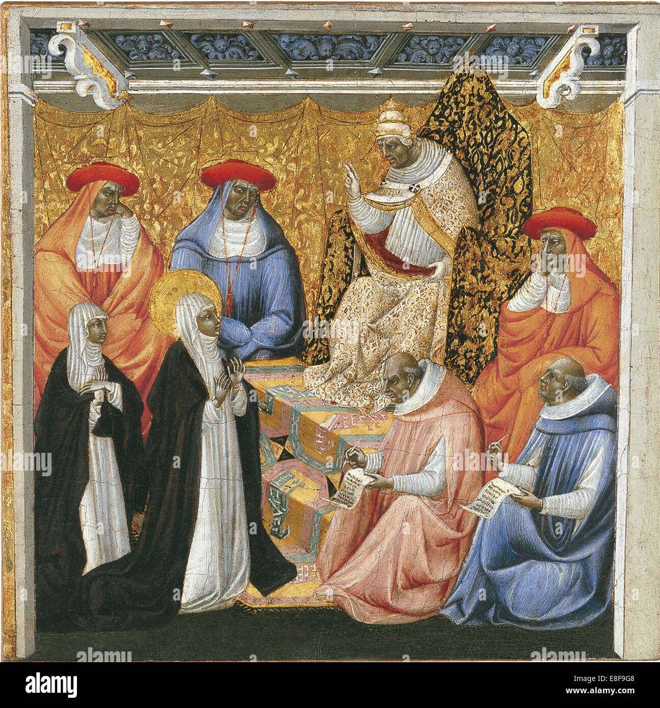 Saint Catherine of Siena before the Pope at Avignon. Artist: Giovanni ...