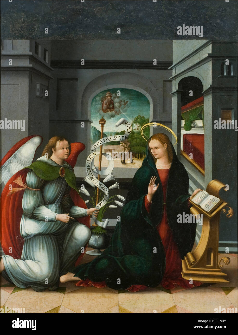 The Annunciation. Artist: Melgar, Andrés de (ca 1500-1557) Stock Photo