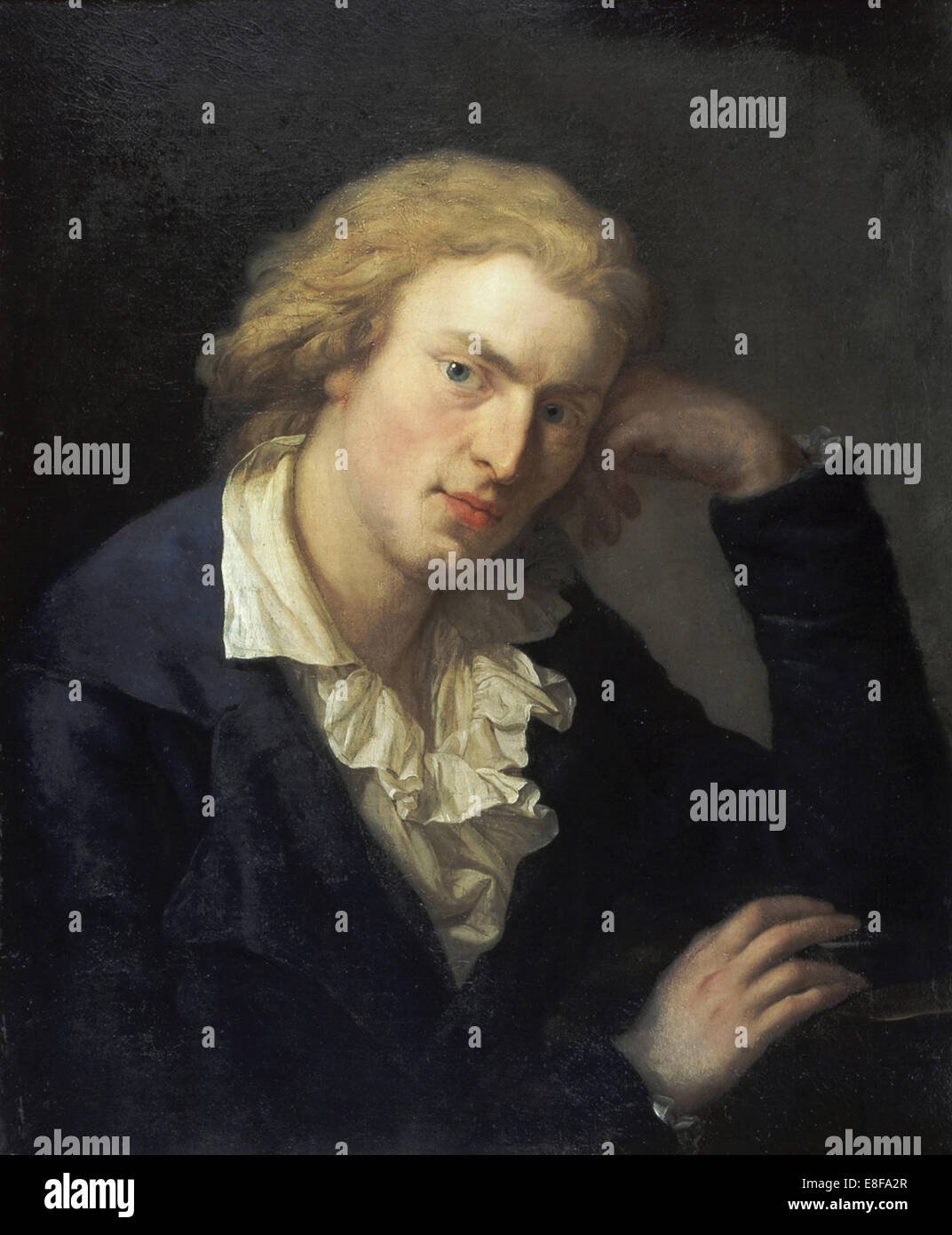 Portrait of Friedrich von Schiller (1759-1805). Artist: Graff, Anton (1736-1813) Stock Photo