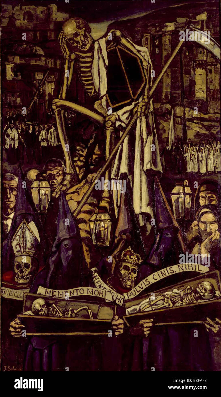 Procession of the Dead. Artist: Solana, José (1886-1945 Stock Photo - Alamy