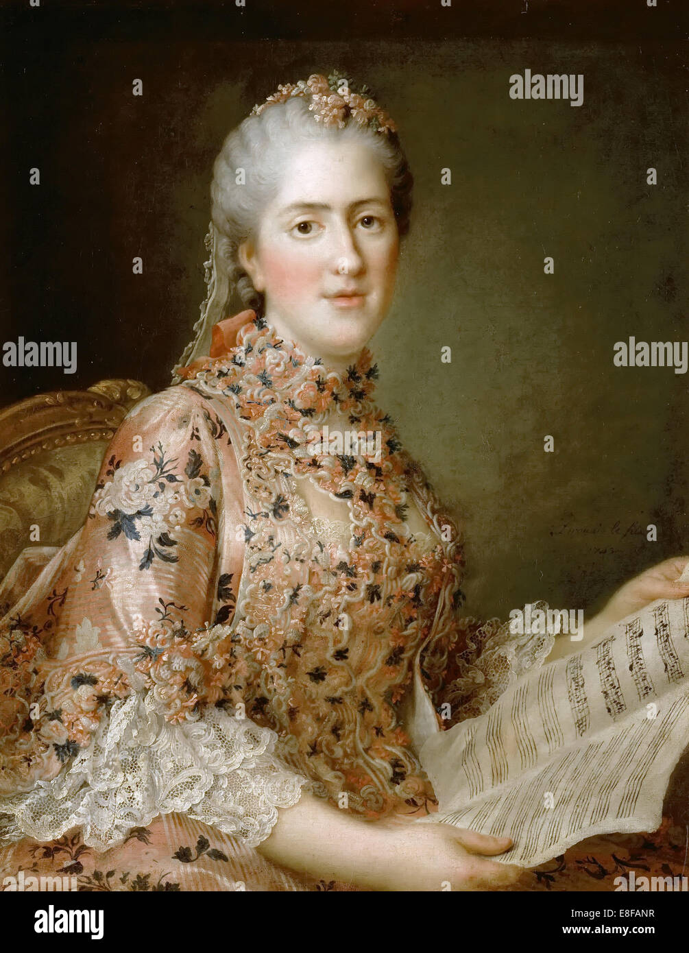 Princess Sophie of France (17341782). Artist Drouais, FrançoisHubert