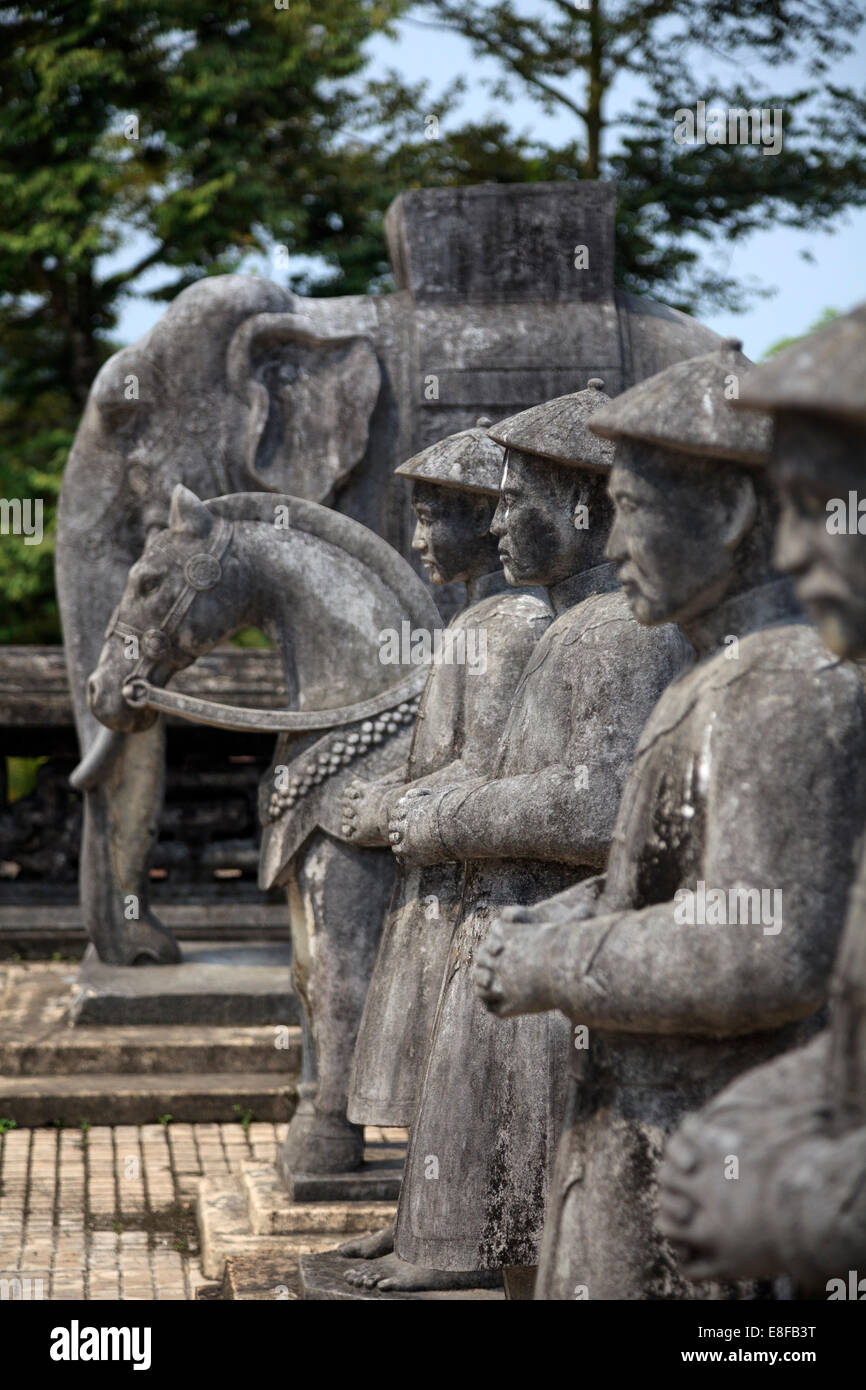 Vietnam, Danang, Hue, Emperor Khai Dinh Tomb Stock Photo