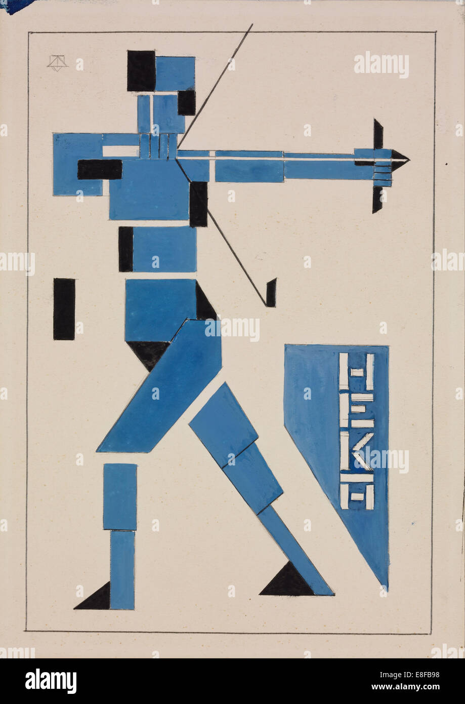 Design for Poster. Artist: Doesburg, Theo van (1883-1931) Stock Photo