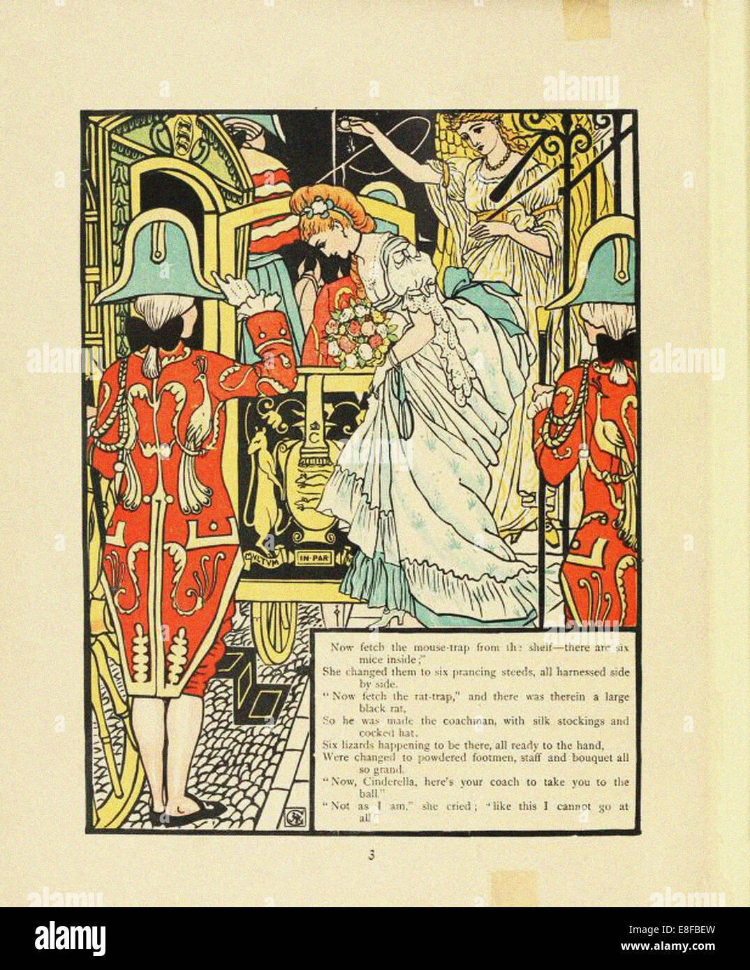 Illustration for Fairy Tale Cinderella. Artist: Crane, Walter (1845-1915) Stock Photo