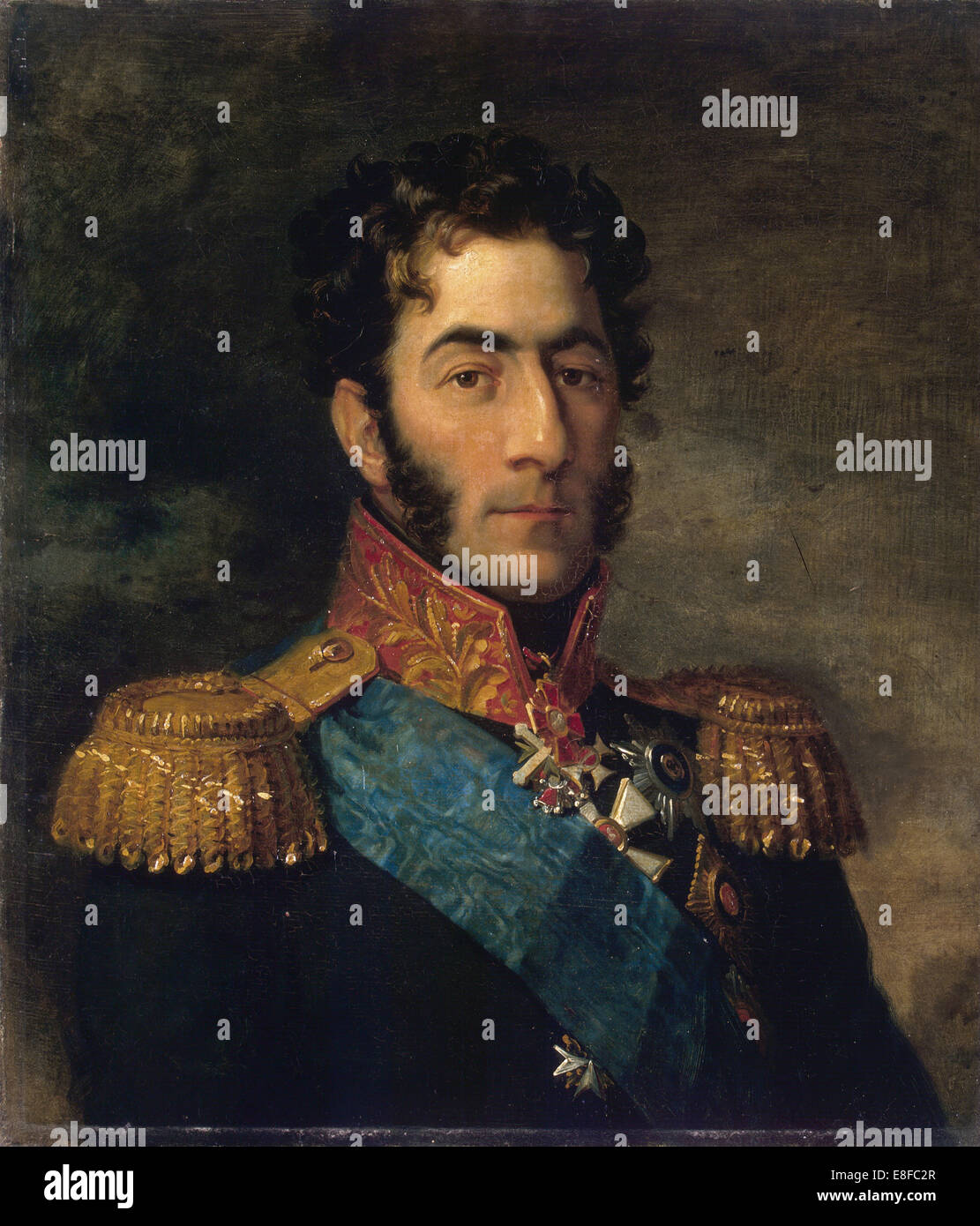 Prince General Pyotr Ivanovich Bagration (1765-1812). Artist: Dawe, George (1781-1829) Stock Photo