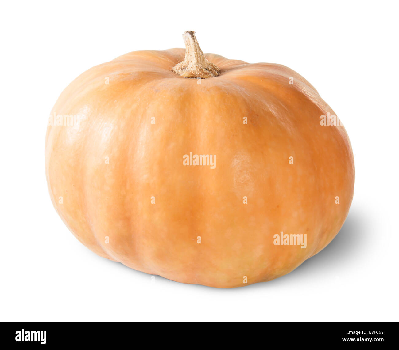 Single Orange Pumpkin Isolated On White Background Stock Photo - Alamy