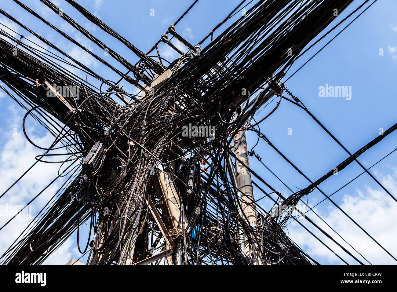 Electricity cables, Hanoi, Vietnam Stock Photo Alamy