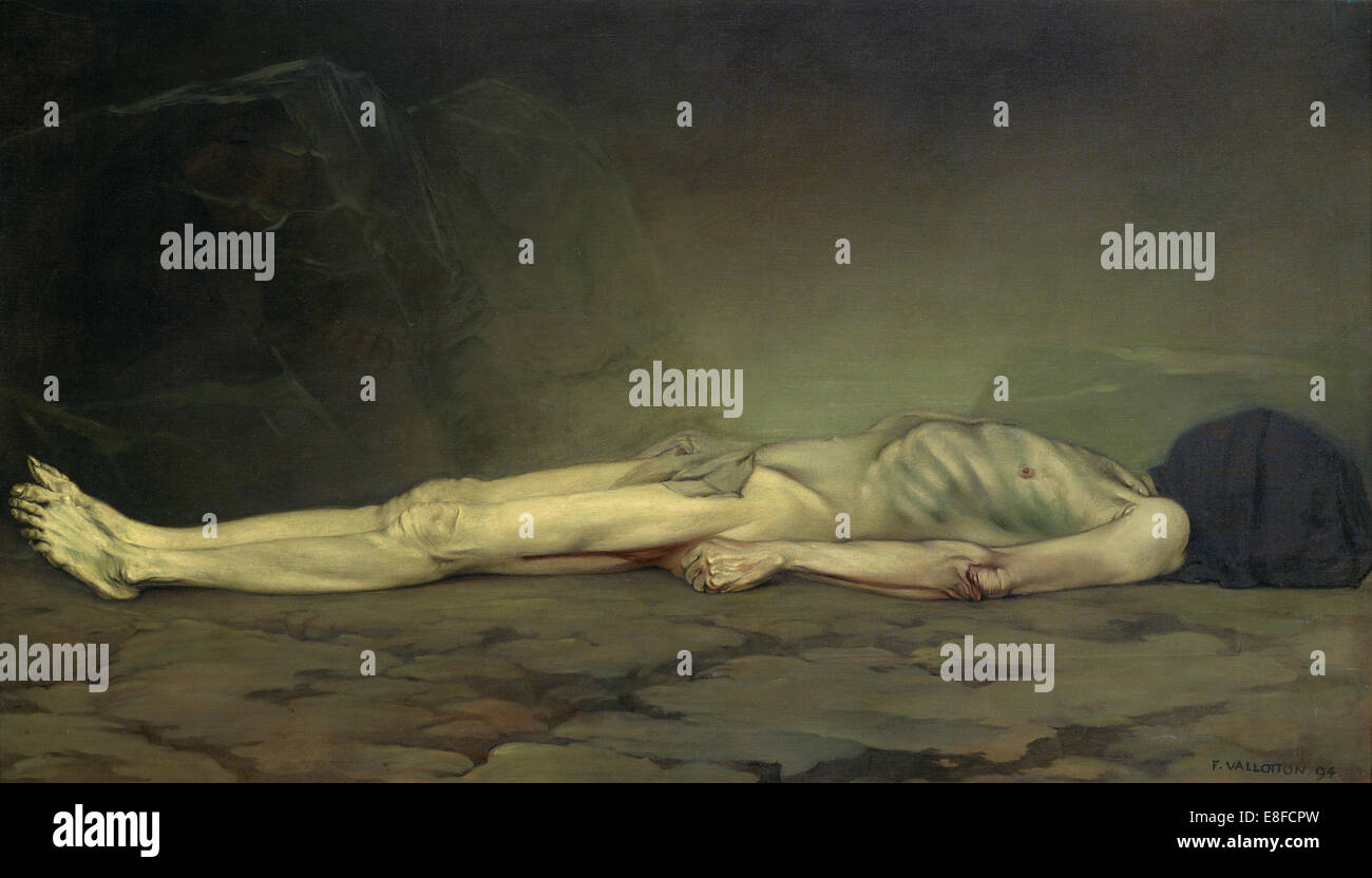 The Corpse. Artist: Vallotton, Felix Edouard (1865-1925) Stock Photo
