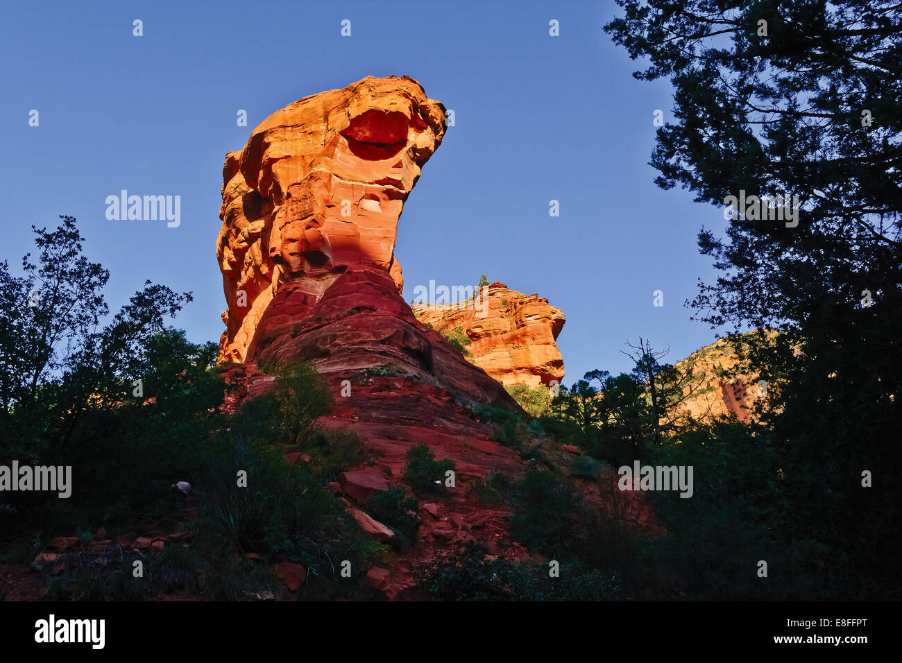 USA, Arizona, Yavapai County,  Fay Canyon, Sandstone Monolith Stock Photo