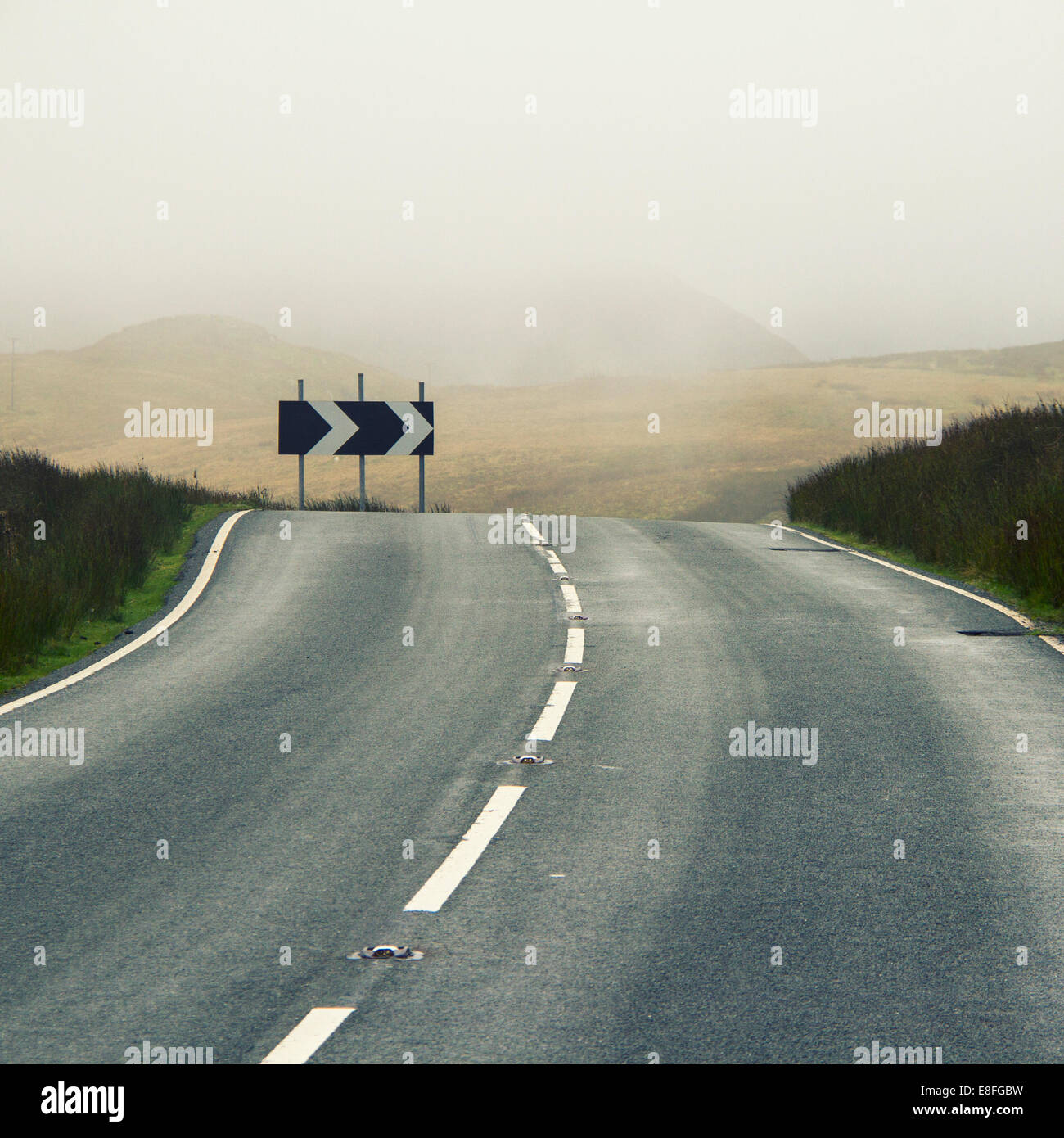 Curved road Stock Photo