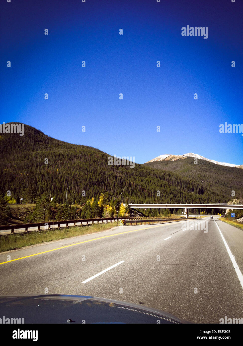 USA, Colorado, Car traveling on Highway I-70W Stock Photo - Alamy