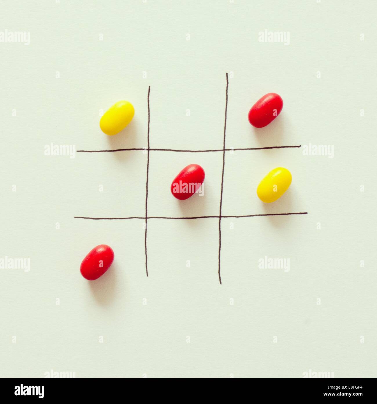 Tic tac toe game Cut Out Stock Images & Pictures - Alamy