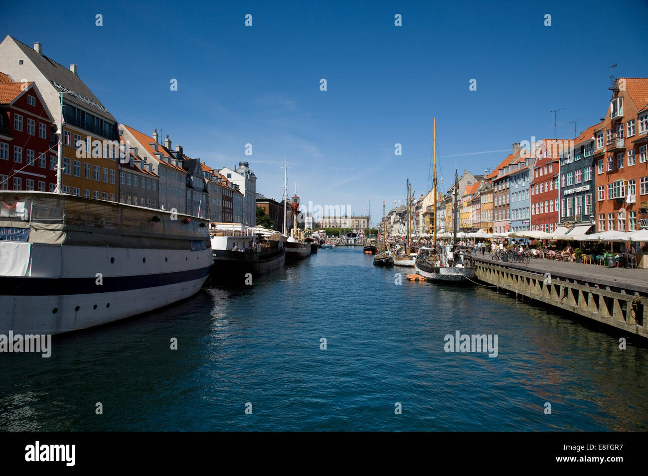 Nyhavn harbour, Copenhagen, denmark Stock Photo - Alamy - Harbour Hanbour Nyhavn Copenhagen