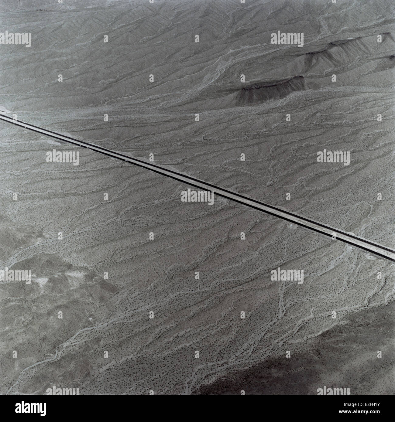 Road through desert landscape, Kansas, USA Stock Photo Alamy