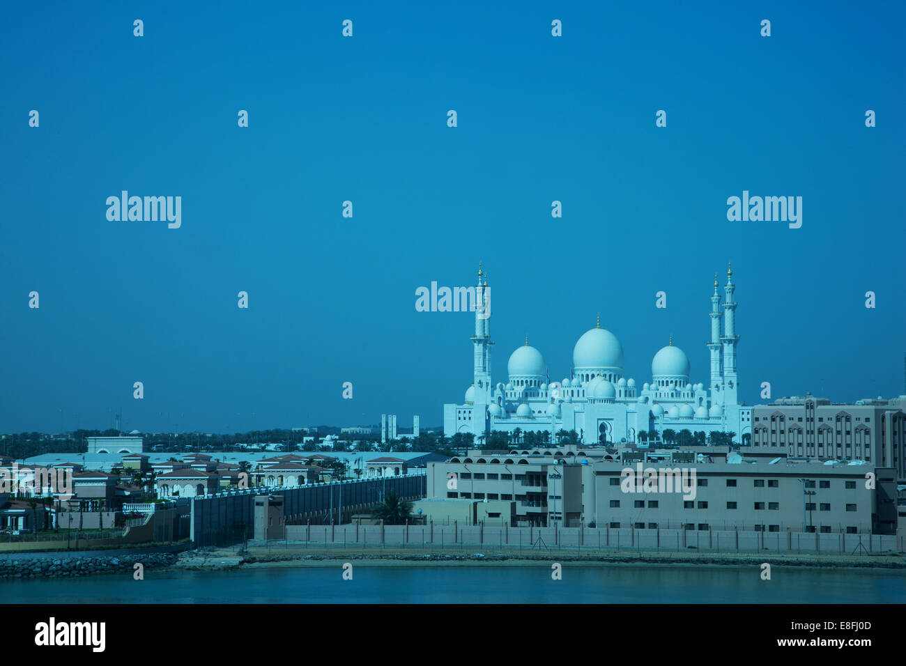 Sheikh Zayed Grand Mosque, Abu Dhabi, United Arab Emirates Stock Photo