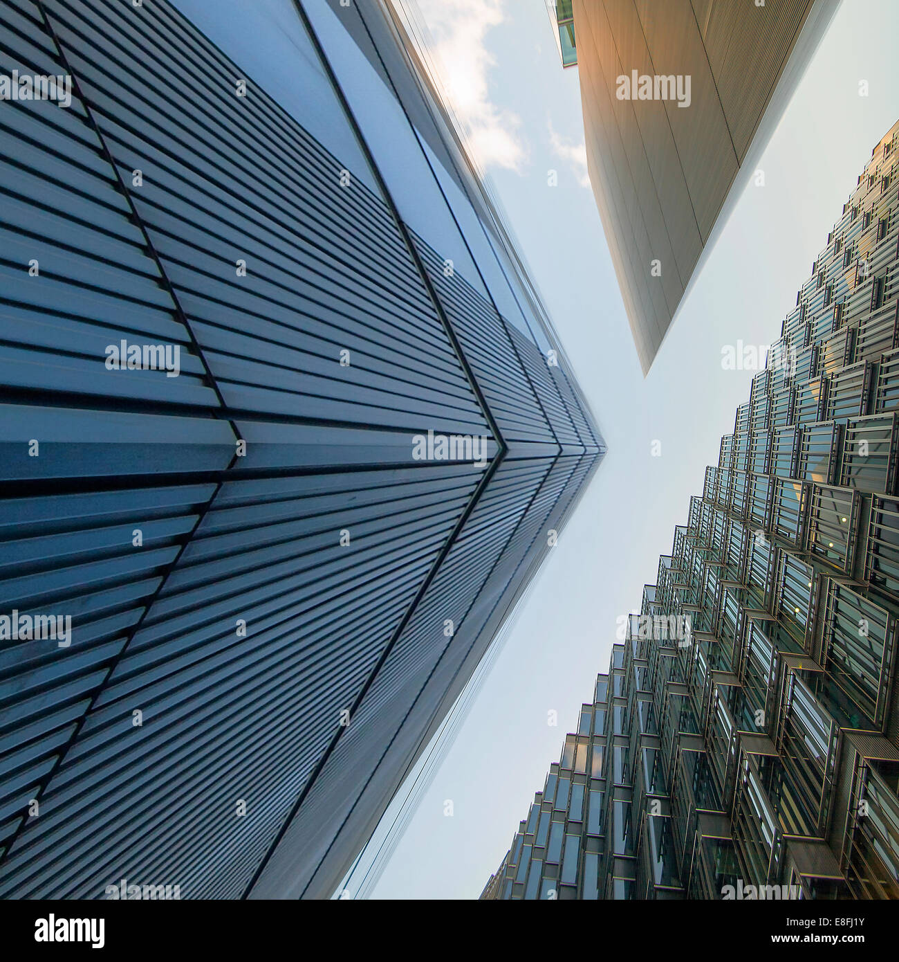 Low angle view of office buildings, London, England, United Kingdom Stock Photo