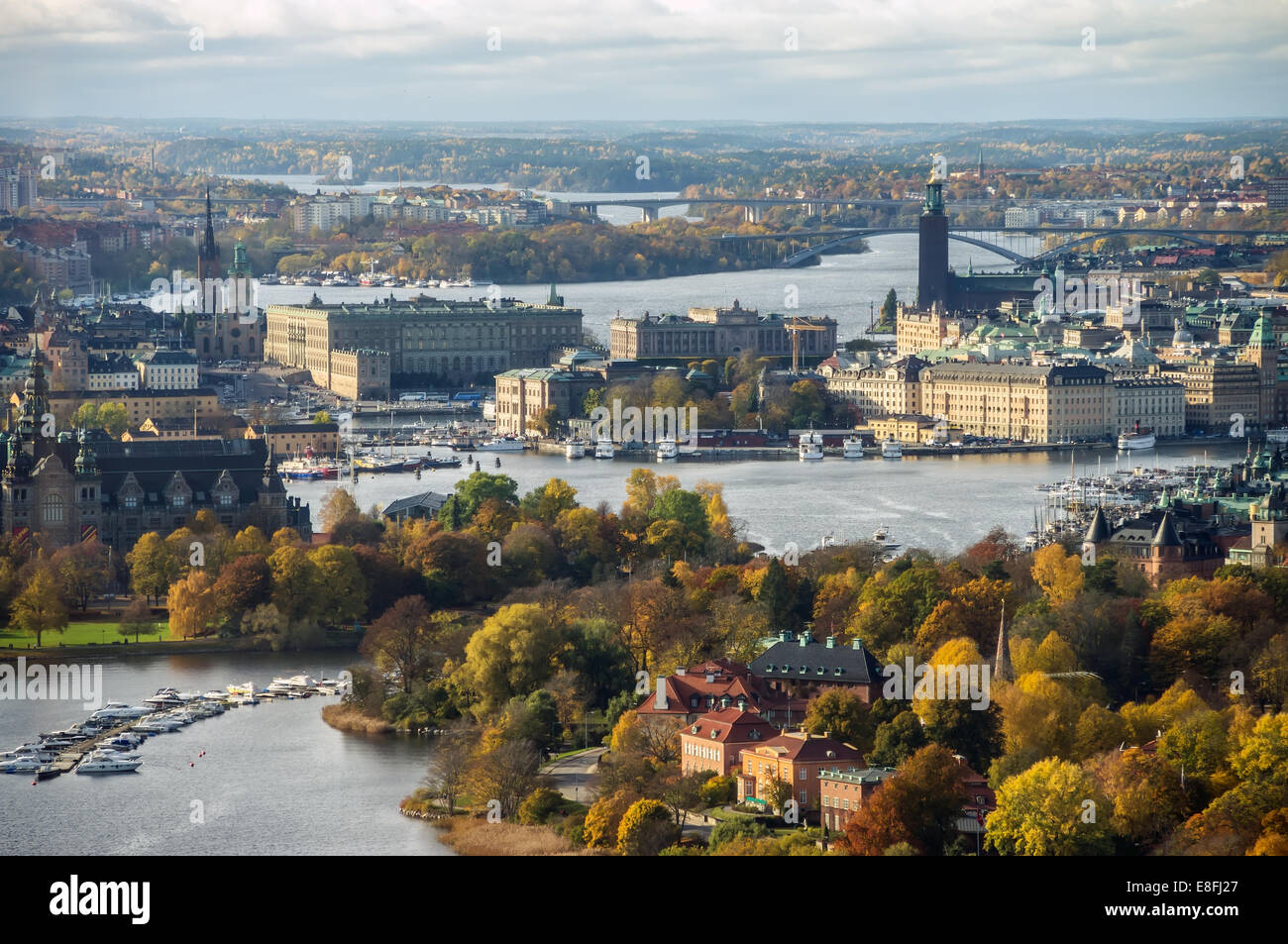 Stockholm City in autumn time Stock Photo