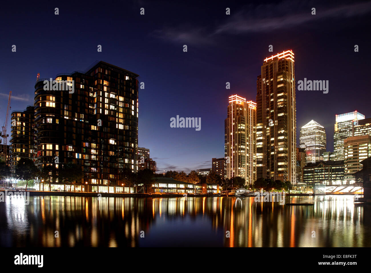 London, UK Canary Wharf Stock Photo