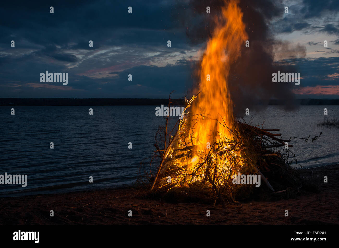 Swedish Walpurgis Night Stock Photo