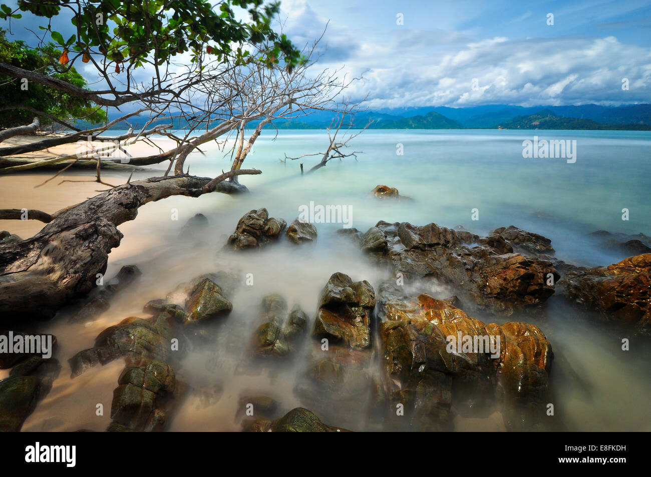 Indonesia, West Sumatra, Pesisir Selatan, Semangki Island Stock Photo