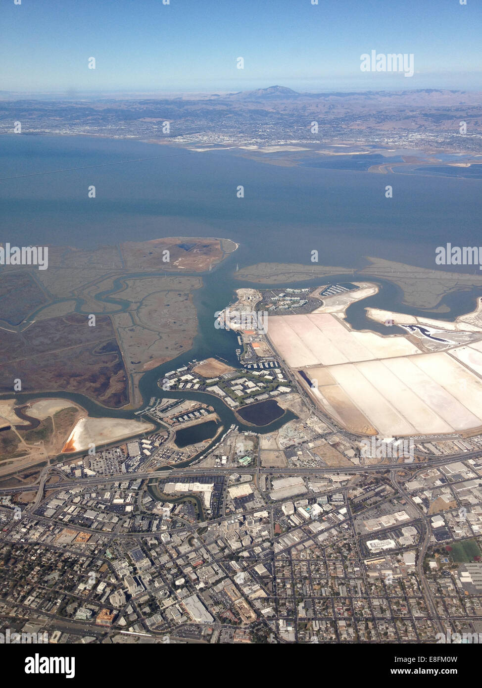 San Francisco, California, United States of America City And Sea Scape From Above Stock Photo