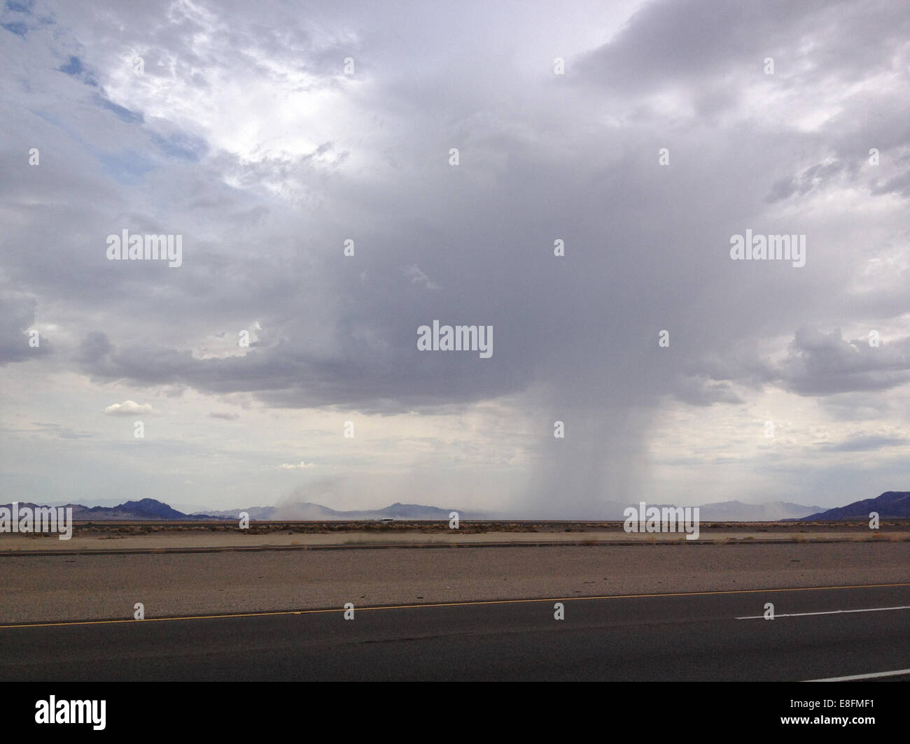 USA, California, Inyo County, Timbisha, Death Valley, Storm in desert Stock Photo