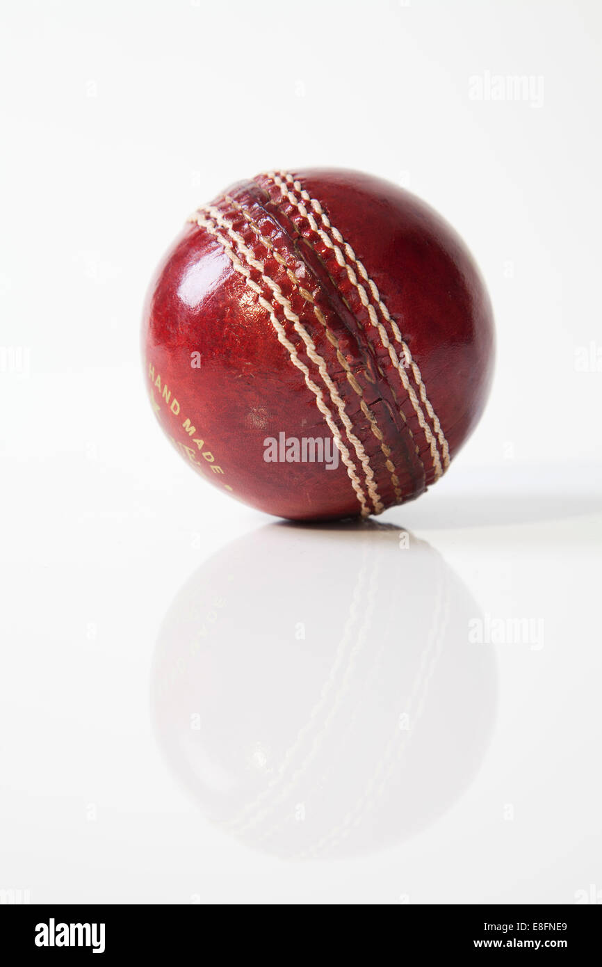 Closeup of a Cricket Ball Stock Photo Alamy