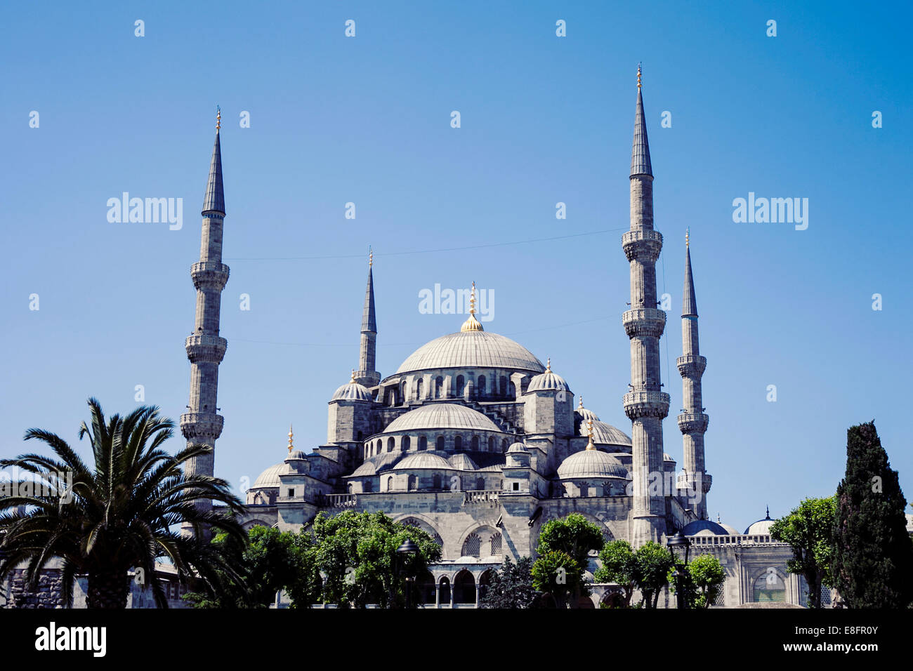 Turkey, Istanbul, Picture of Sultan Ahmed Blue Mosque Stock Photo - Alamy