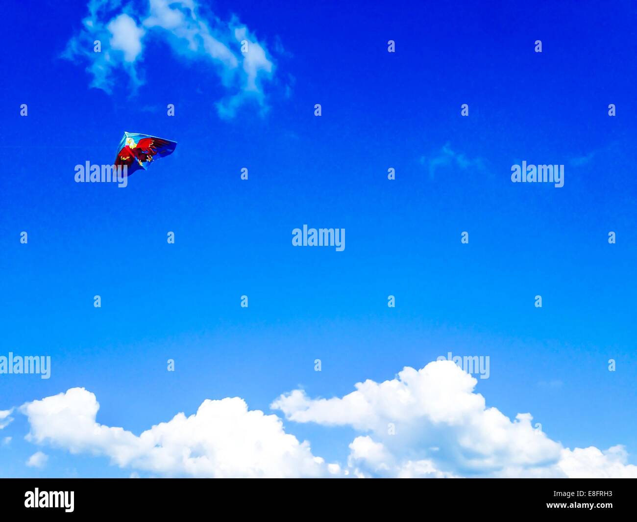 Kite flying in sky Stock Photo Alamy