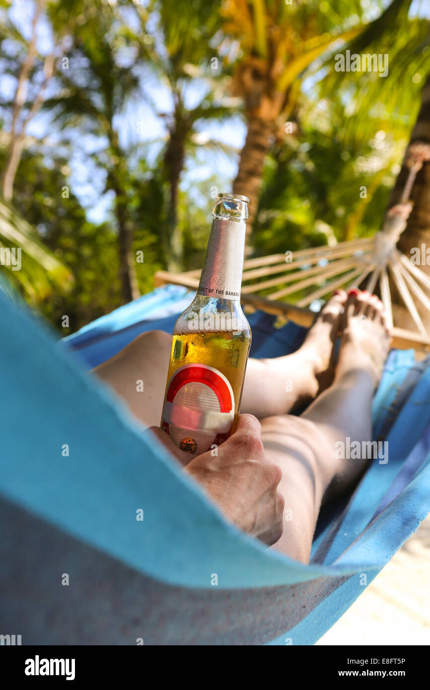 Chilling out in hammock with beer hi-res stock photography and images -  Alamy