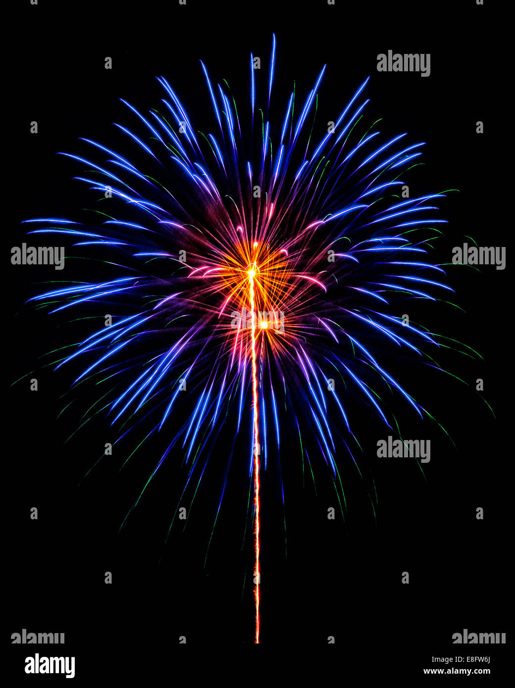 USA, Colorado, Fireworks Stock Photo