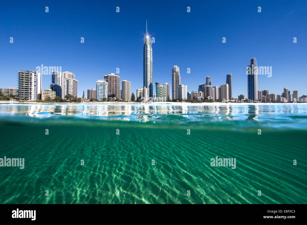 City skyline, Surfers Paradise, Gold Coast, Queensland, Australia Stock Photo