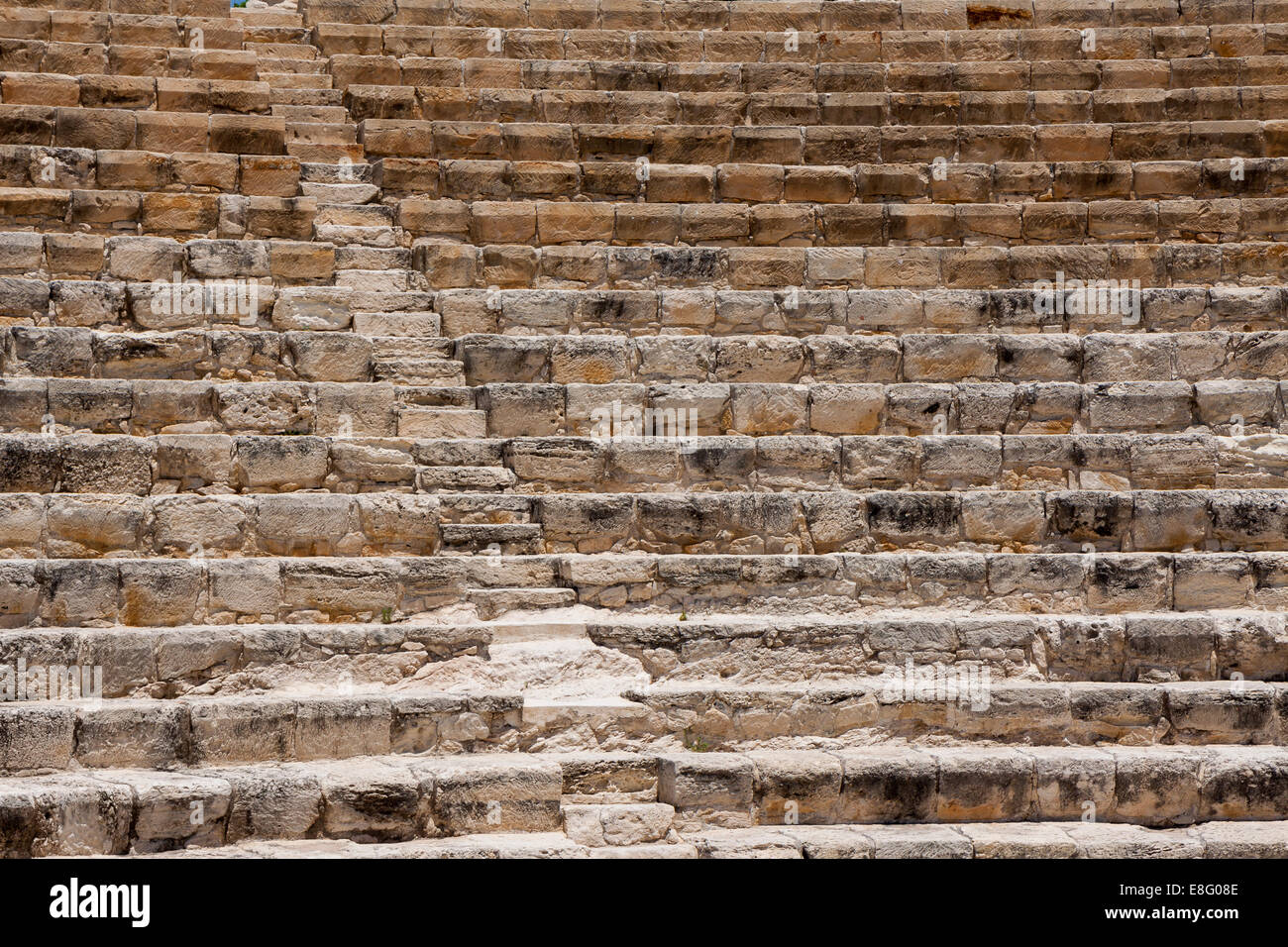 Restored ampitheatre  in the ruins at Kourion in Cyprus Stock Photo