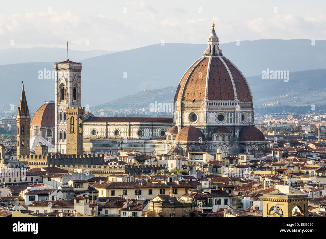 view of Florence Cathedral Duomo with the first Renaissance dome in ...