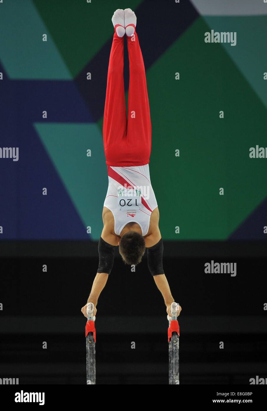 Max Whitlock (ENG). Mens Team final. Parallel Bars. Artistic Gymnastics