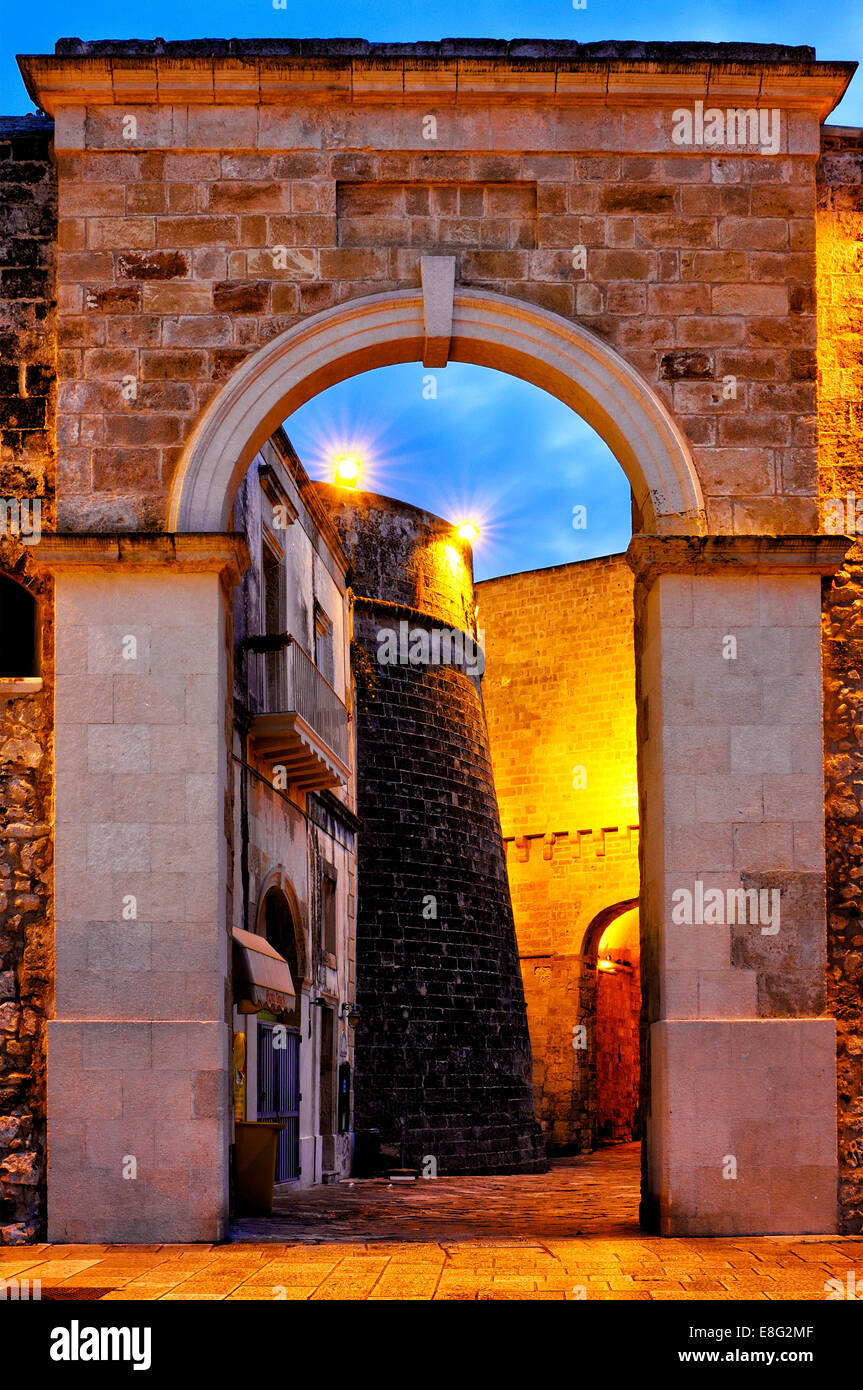 Porta Terra, Otranto, Italy Stock Photo