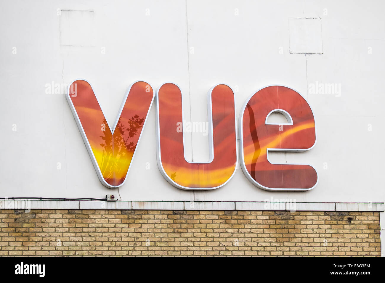 VUE cinema sign Cambridge England Stock Photo Alamy