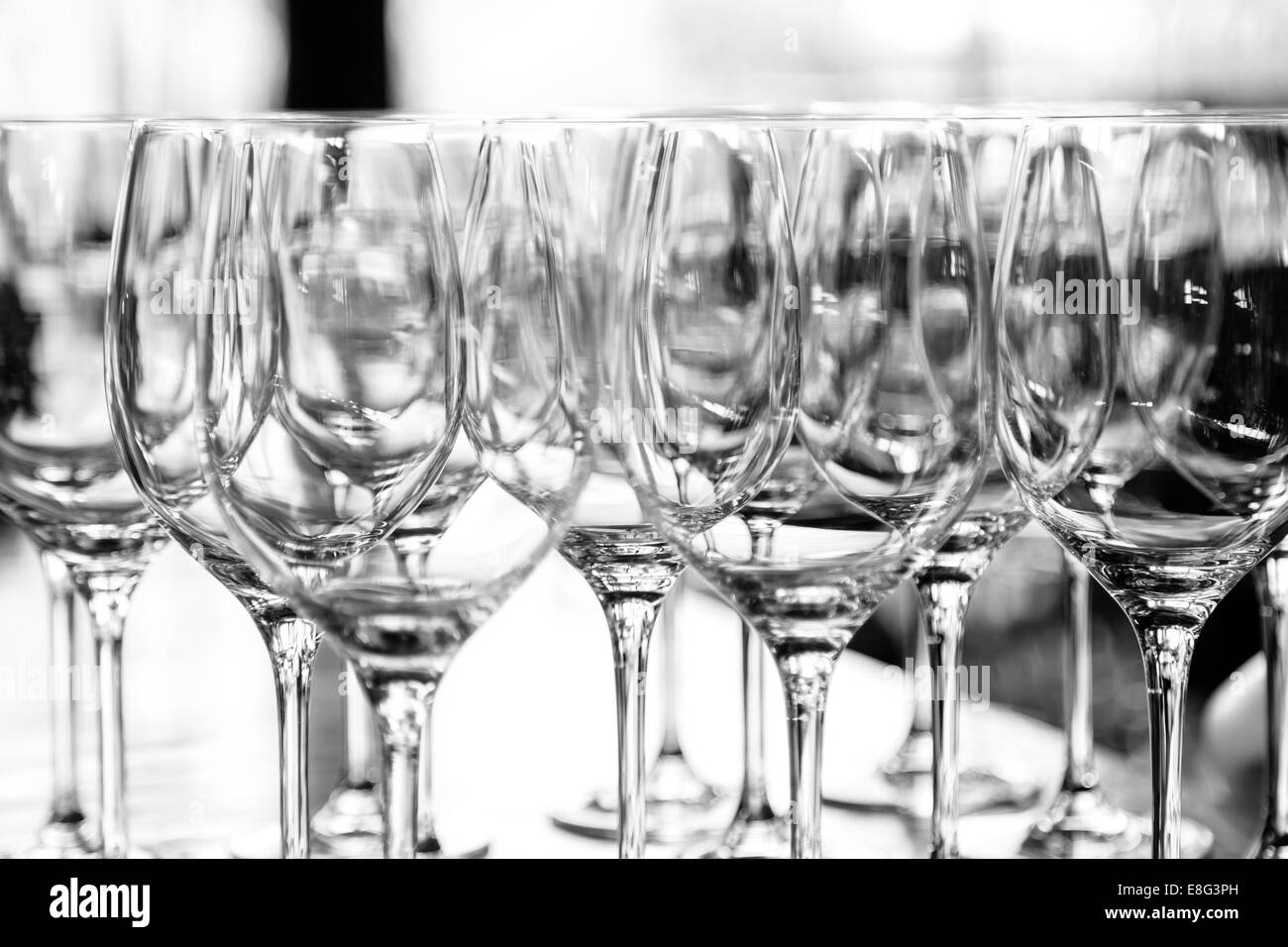 Table set formal place Black and White Stock Photos Images Alamy