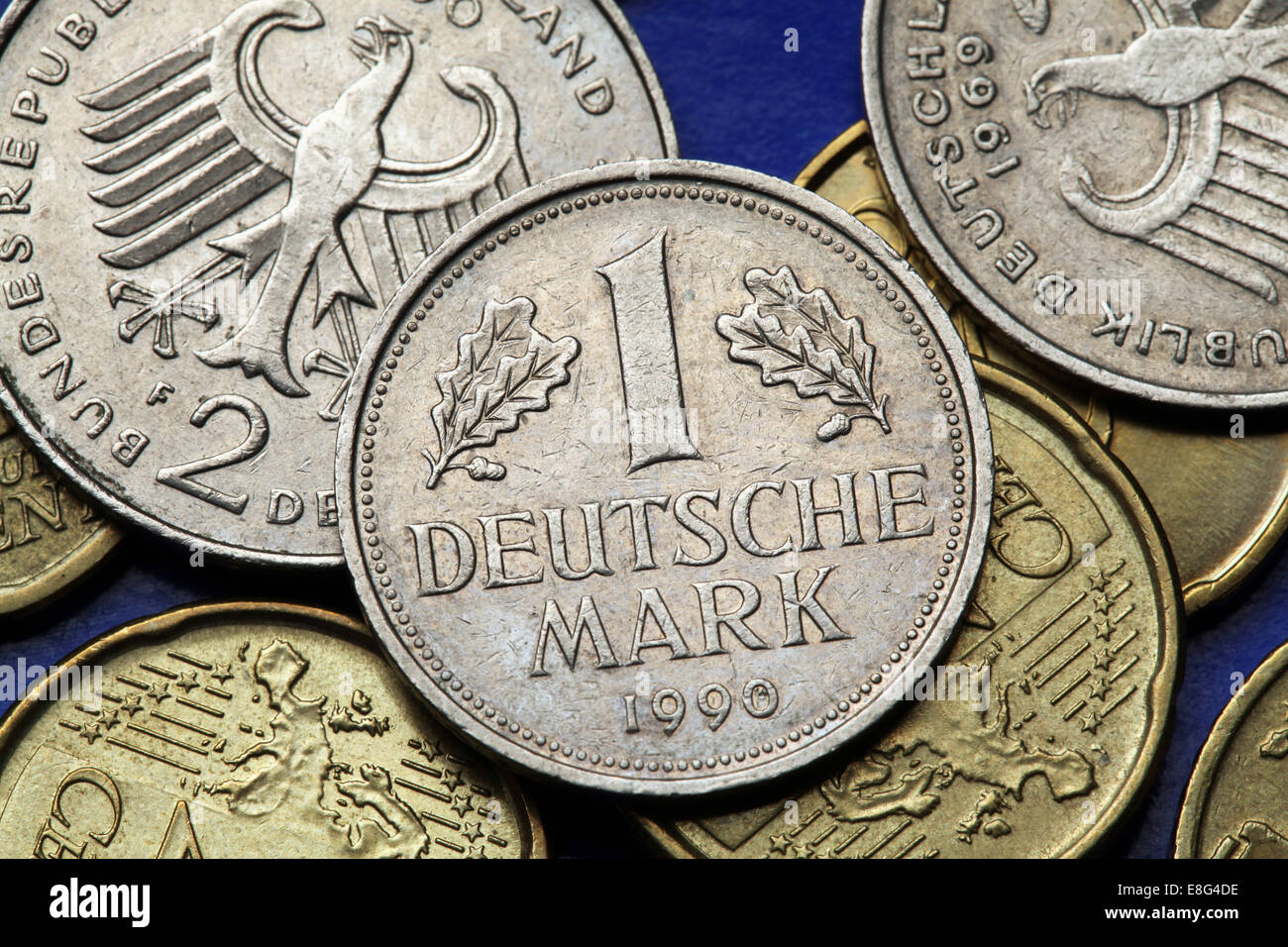 Coins Of Germany Old Deutsche Mark Coins Stock Photo Alamy