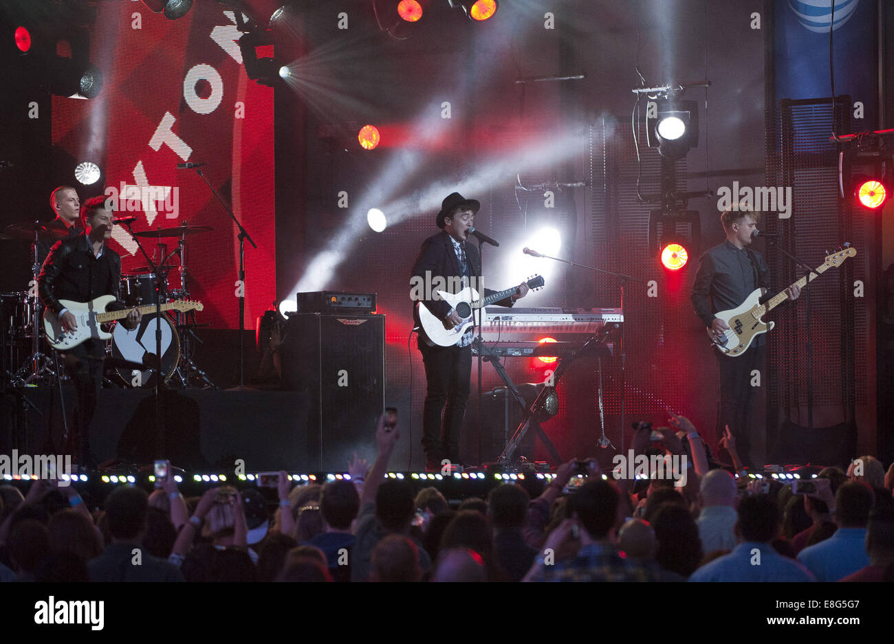 Hollywood, California, USA. 6th Oct, 2014. English rock group Rixton ...