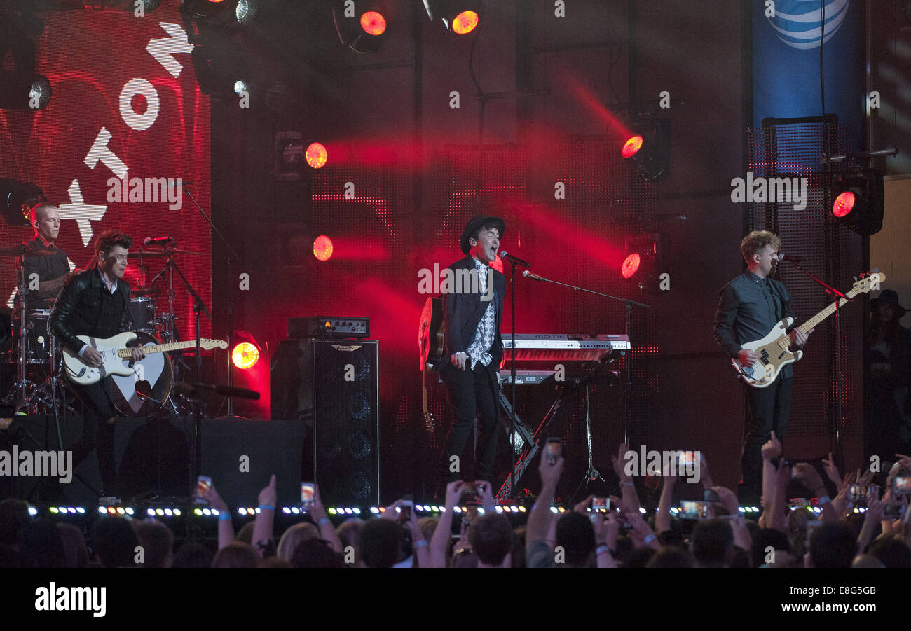 Hollywood, California, USA. 6th Oct, 2014. English rock group Rixton ...