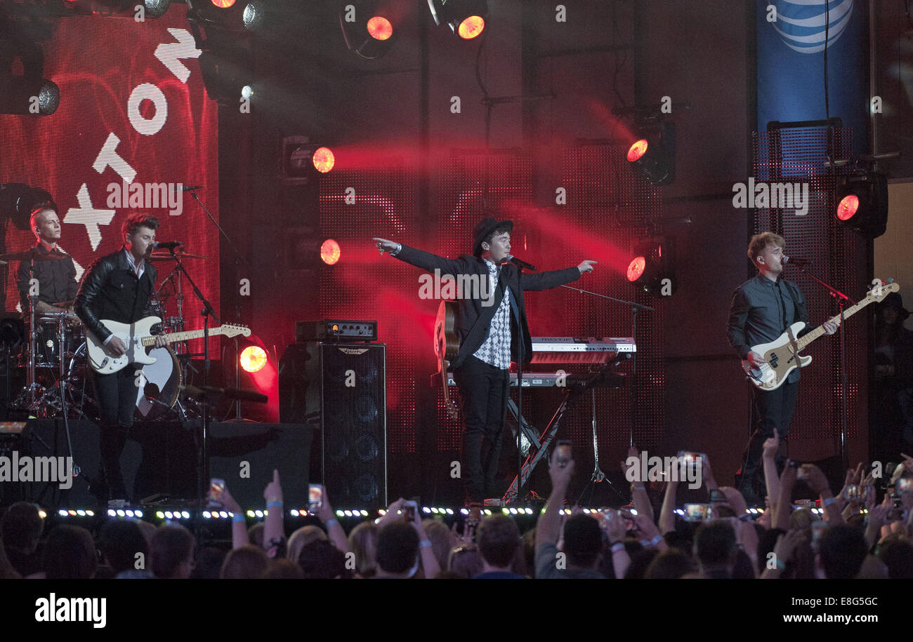 Hollywood, California, USA. 6th Oct, 2014. English rock group Rixton ...