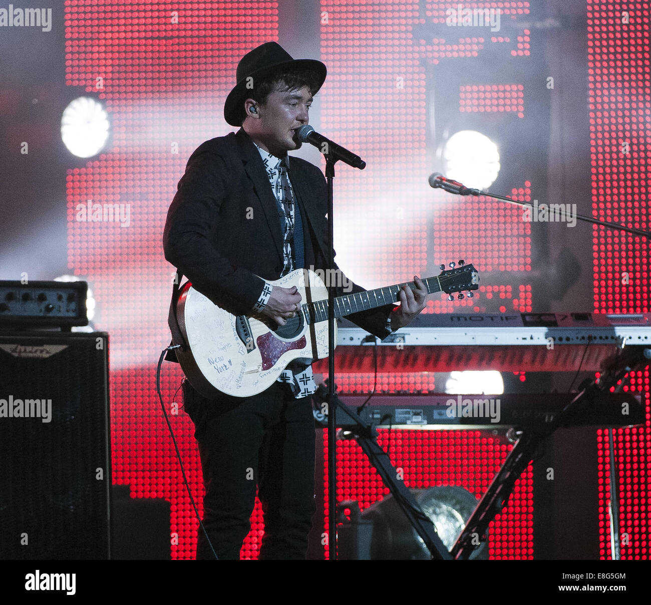 Hollywood, California, USA. 6th Oct, 2014. Jake Roche --- English rock ...