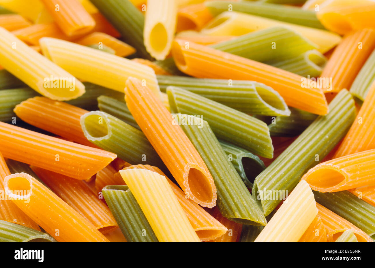 preparing dried pasta Stock Photo