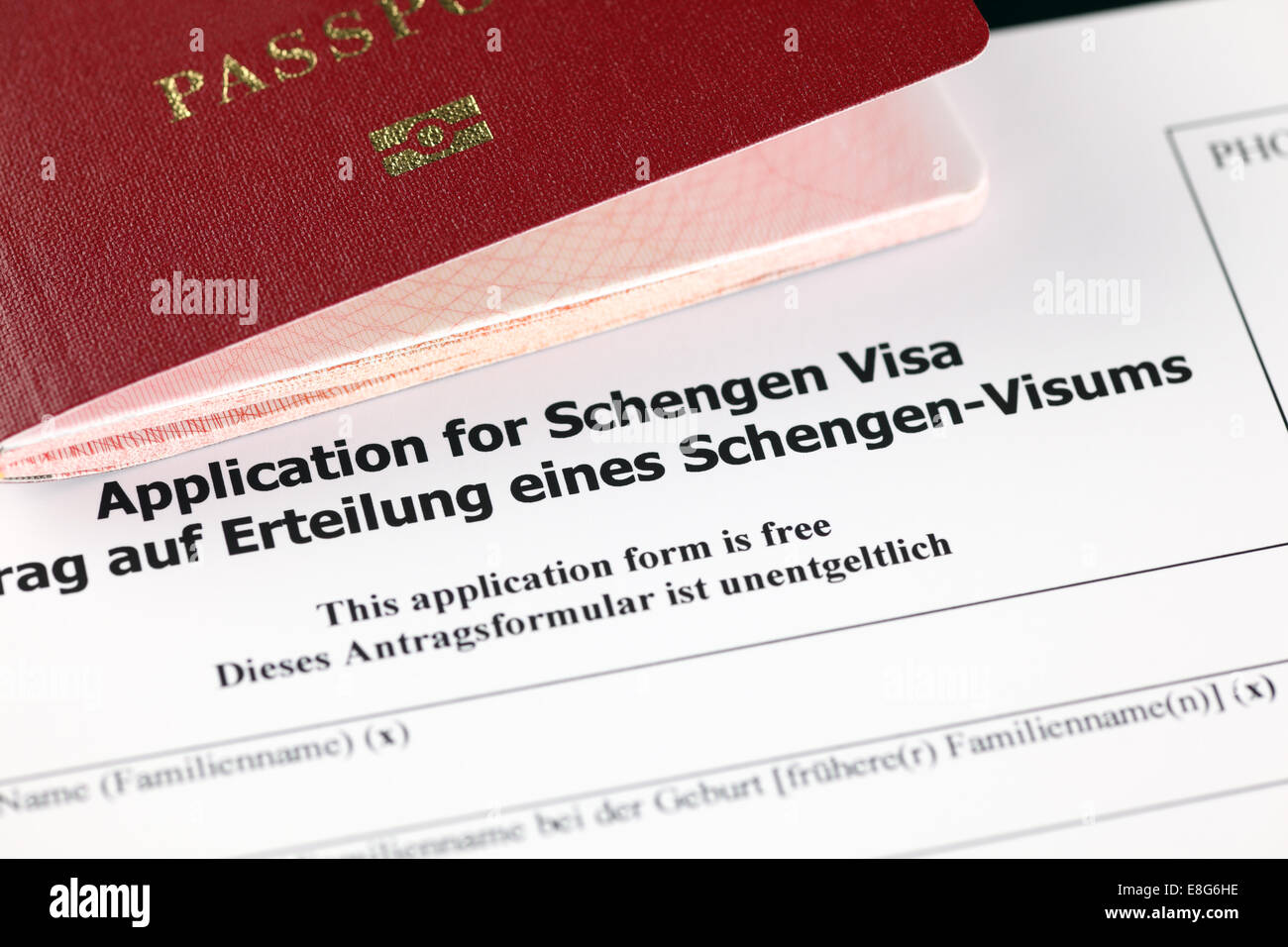 Schengen ... Photo Stock passport for visa Application and visa and Schengen ... for passport Photo Application Stock